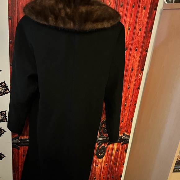 Ming condition 1950s swing fur collar pinup coat large - Picture 5 of 10